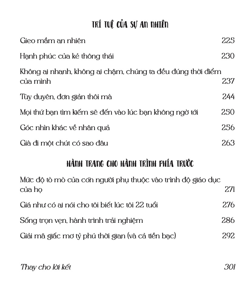 Mục lục cuốn sách 3